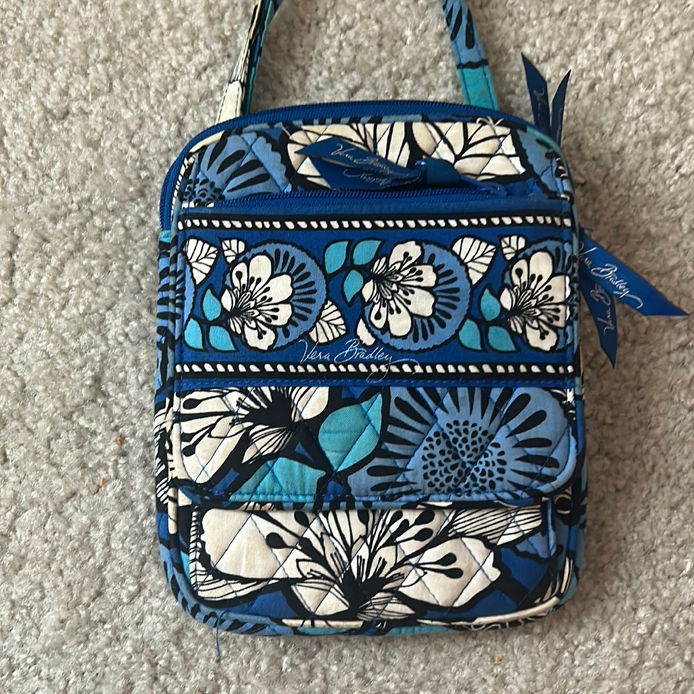 Vera Bradley Blue Floral Crossbody Bag